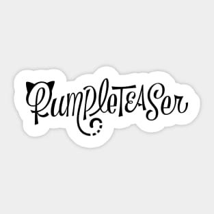 Rumpleteaser Black Text Logo Sticker